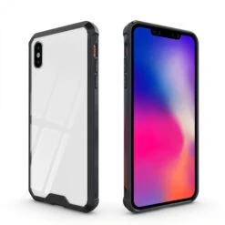 Coque Silicone IPhone XS Max Coque Hybrid Antichocs Noir -All For Phone Magasin coque iphone xs max frac2696 9