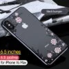 Coque Silicone IPhone XS Max Avec Pierres Swarovski Noir -All For Phone Magasin coque iphone xs max frac2704