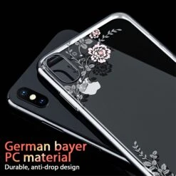 Coque Silicone IPhone XS Max Avec Pierres Swarovski Noir -All For Phone Magasin coque iphone xs max frac2704 2