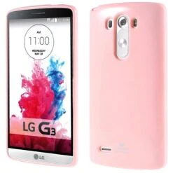 Coque LG G3 Silicone Gel Mercury Rose