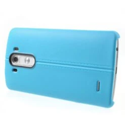 Coque LG G3 Silicone Aspect Cuir Bleu -All For Phone Magasin coque lg g3 frac1171 2