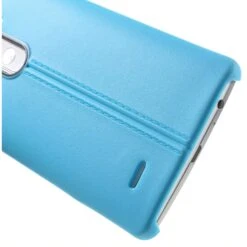 Coque LG G3 Silicone Aspect Cuir Bleu -All For Phone Magasin coque lg g3 frac1171 3
