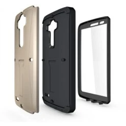 Coque LG G4 Hybrid Ultra-résistante Avec Support Or -All For Phone Magasin coque lg g4 frac1147 2