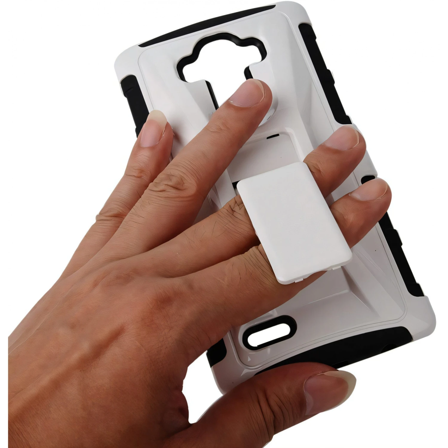 Coque LG G4 Sport Hybrid Blanc 7 Coque LG G4 Sport Hybrid Blanc – Image 5