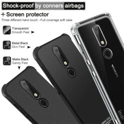 Coque Antichoc Nokia 6.1 Plus - IMAK Noir -All For Phone Magasin coque nokia 6 1 plus frac3159 3