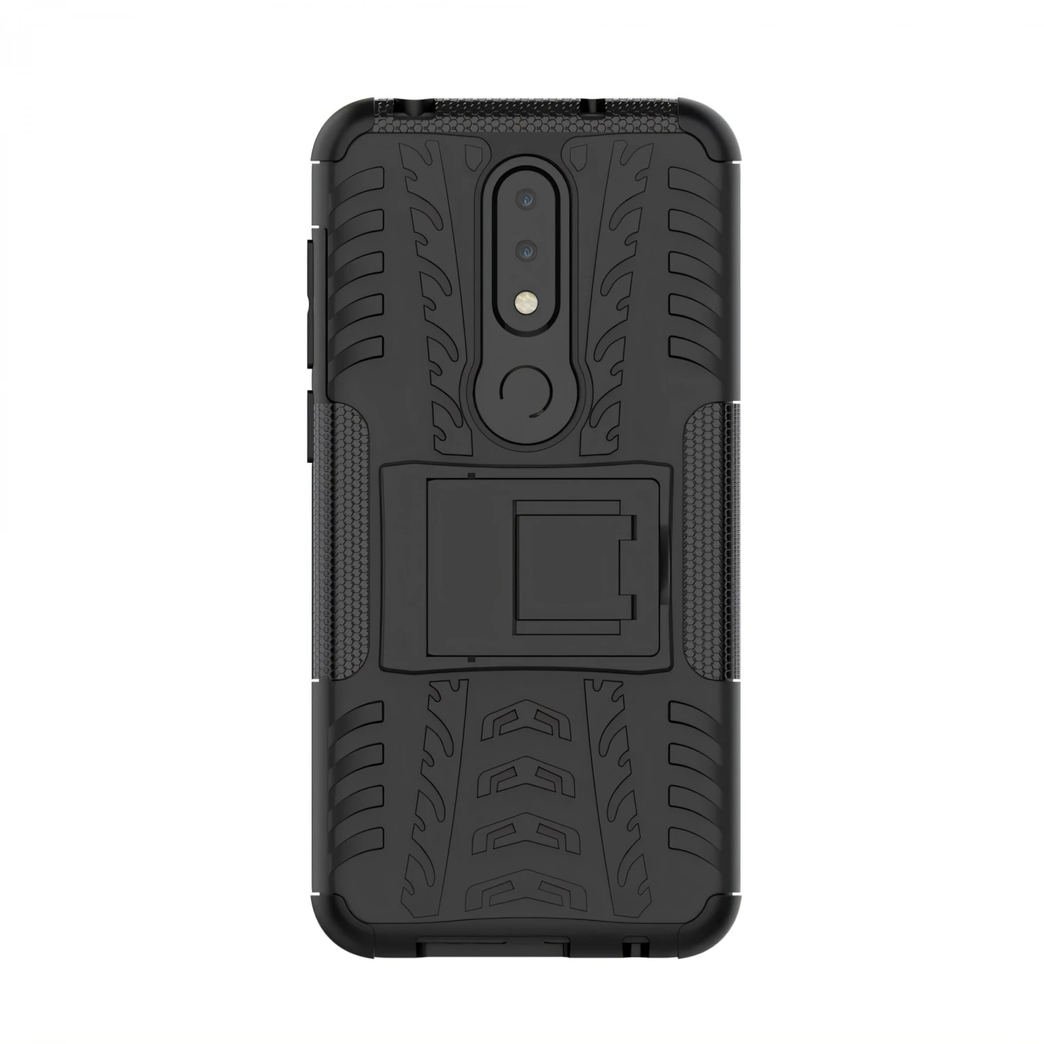 Coque Silicone Antichoc Nokia 6.1 Plus Et Nokia X6 2108 Avec Support Noir 7 Coque Silicone Antichoc Nokia 6.1 Plus Et Nokia X6 2108 Avec Support Noir – Image 5