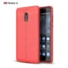 Coque Silicone Nokia 6 Aspect Cuir Orange