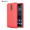 Coque Silicone Nokia 8 Aspect Cuir Orange -All For Phone Magasin coque nokia 8 frac3123