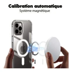 Coque Silicone Antichoc IPhone XR Charge Sans Fil Transparent -All For Phone Magasin coque silicone antichoc iphone xr charge sans fil transparent frac4228 4