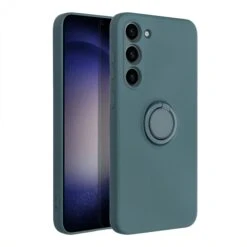 Coque SILICONE Galaxy S23 PLUS Avec Anneau Vert