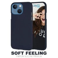 Coque Silicone IPhone 13 Soft Feeling Bleu JAYM®