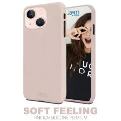 Coque Silicone IPhone 13 Soft Feeling Rose Sable JAYM®