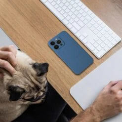 Coque Silicone Mag Cover Pour IPhone 12 PRO MAX Bleu -All For Phone Magasin coque silicone mag cover pour iphone 12 pro max bleu frac4646 5