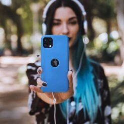 Coque SILICONE PREMIUM Pour IPhone 14 Bleu -All For Phone Magasin coque silicone premium pour iphone 14 bleu frac4653 6