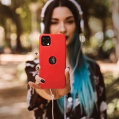 Coque SILICONE PREMIUM Pour IPhone 14 Rouge -All For Phone Magasin coque silicone premium pour iphone 14 rouge frac4654 3