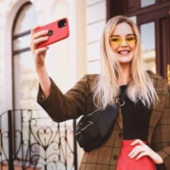 Coque SILICONE PREMIUM Pour IPhone 14 Rouge -All For Phone Magasin coque silicone premium pour iphone 14 rouge frac4654 4