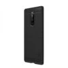 Coque Silicone Antichoc Sony Xperia 1 - Style Fibre De Carbone Noir