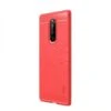 Coque Silicone Antichoc Sony Xperia 1 - Style Fibre De Carbone Rouge -All For Phone Magasin coque sony xperia 1 frac2942