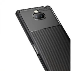 Coque Silicone Antichoc Sony Xperia 10 - MOFI - Style Fibre De Carbone Noir -All For Phone Magasin coque sony xperia 10 frac2934 2
