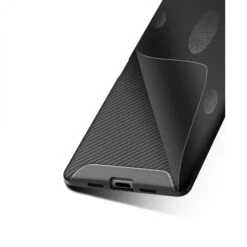 Coque Silicone Antichoc Sony Xperia 10 - MOFI - Style Fibre De Carbone Noir -All For Phone Magasin coque sony xperia 10 frac2934 3