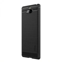 Coque Silicone Antichoc Sony Xperia 10 - Style Fibre De Carbone Noir -All For Phone Magasin coque sony xperia 10 frac2935 1