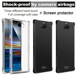 Coque Antichoc Sony Xperia 10 - IMAK Noir -All For Phone Magasin coque sony xperia 10 frac2944 1