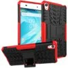 Coque Sony Xperia XA Silicone Hybrid Avec Support Rouge -All For Phone Magasin coque sony xperia xa frac1572