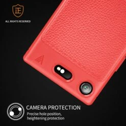Coque Silicone Xperia XZ1 Style Business Rouge -All For Phone Magasin coque sony xperia xz1 frac1830 2
