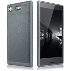 Coque Silicone Xperia XZ1 Style Business Gris