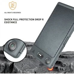 Coque Silicone Xperia XZ1 Style Business Gris -All For Phone Magasin coque sony xperia xz1 frac1831 4