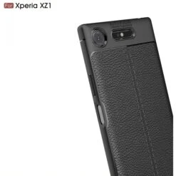 Coque Xperia XZ1 Silicone Style Fibre Carbone Rouge -All For Phone Magasin coque sony xperia xz1 frac1833 10