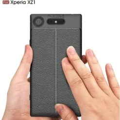 Coque Xperia XZ1 Silicone Style Fibre Carbone Rouge -All For Phone Magasin coque sony xperia xz1 frac1833 14