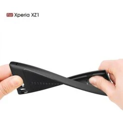 Coque Xperia XZ1 Silicone Style Fibre Carbone Rouge -All For Phone Magasin coque sony xperia xz1 frac1833 15