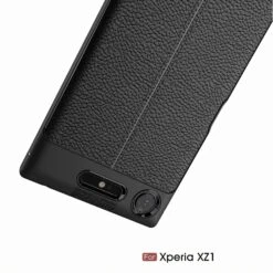 Coque Xperia XZ1 Silicone Style Fibre Carbone Rouge -All For Phone Magasin coque sony xperia xz1 frac1833 5