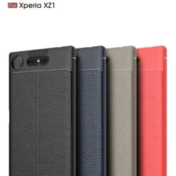 Coque Xperia XZ1 Silicone Style Fibre Carbone Rouge -All For Phone Magasin coque sony xperia xz1 frac1833 7