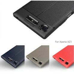 Coque Xperia XZ1 Silicone Style Fibre Carbone Rouge -All For Phone Magasin coque sony xperia xz1 frac1833 8