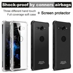 Coque Xperia XZ2 Compact Antichoc IMAK Noir -All For Phone Magasin coque sony xperia xz2 compact frac2442 2