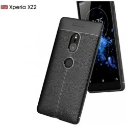 Coque Silicone Xperia XZ2 Litchi Noir -All For Phone Magasin coque sony xperia xz2 frac2434 10