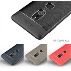 Coque Silicone Xperia XZ2 Litchi Noir -All For Phone Magasin coque sony xperia xz2 frac2434 13