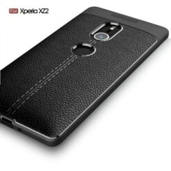 Coque Silicone Xperia XZ2 Litchi Noir -All For Phone Magasin coque sony xperia xz2 frac2434 8