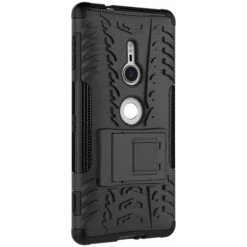 Coque Antichoc Sony Xperia XZ2 Hybride Avec Support Noir -All For Phone Magasin coque sony xperia xz2 frac2444 4