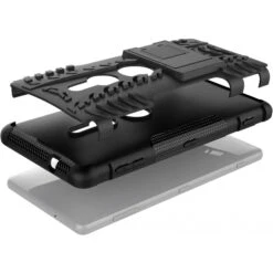 Coque Antichoc Sony Xperia XZ2 Hybride Avec Support Noir -All For Phone Magasin coque sony xperia xz2 frac2444 7