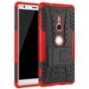 Coque Antichoc Sony Xperia XZ2 Hybride Avec Support Rouge -All For Phone Magasin coque sony xperia xz2 frac2445