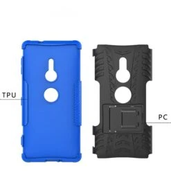 Coque Antichoc Sony Xperia XZ2 Hybride Avec Support Bleu -All For Phone Magasin coque sony xperia xz2 frac2446 2