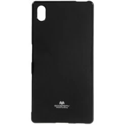 Coque Xperia Z5 Silicone Mercury Noir