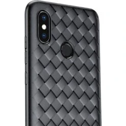 Coque Silicone Xiaomi Mi 8 Tissé Baseus Noir -All For Phone Magasin coque xiaomi mi 8 frac2536 3