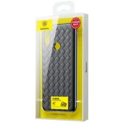 Coque Silicone Xiaomi Mi 8 Tissé Baseus Noir -All For Phone Magasin coque xiaomi mi 8 frac2536 6
