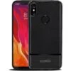 Coque Silicone Xiaomi Mi 8 Litchi Noir -All For Phone Magasin coque xiaomi mi 8 frac2542