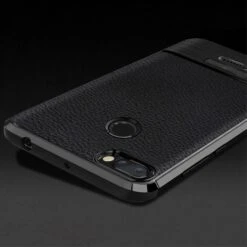 Coque Silicone Xiaomi Redmi 6 Litchi Brossé Noir -All For Phone Magasin coque xiaomi redmi 6 frac2538 1