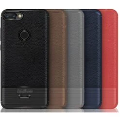 Coque Silicone Xiaomi Redmi 6 Litchi Brossé Noir -All For Phone Magasin coque xiaomi redmi 6 frac2538 5